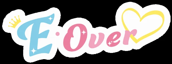 E ・Over♡（イーオーバー）のロゴ