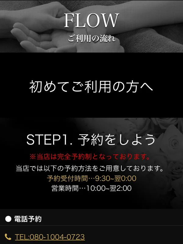 必ず読んでください ご利用の流れ